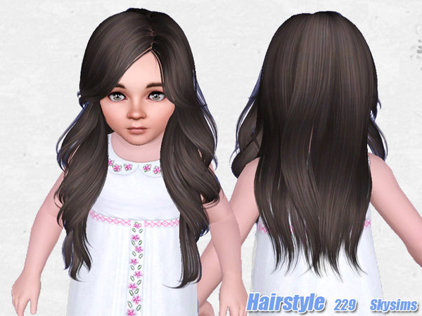 Beautiful Hairstyle 229 by Skysims for Sims 3