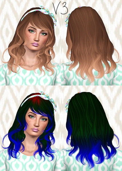 Newsea`s Eyes On Me hairstyle retextured by Chantel - Sims 3 Hairs