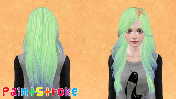 Skysims 229 hairstyle retextured by PaintStroke for Sims 3