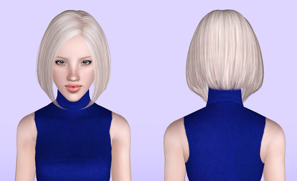 Butterflysims 124 hairstyle retextured by Porcelain Warehouse for Sims 3