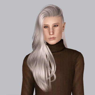 Raonjena 36 side cut hairstyle retextured by Plumb Bombs - Sims 3 Hairs