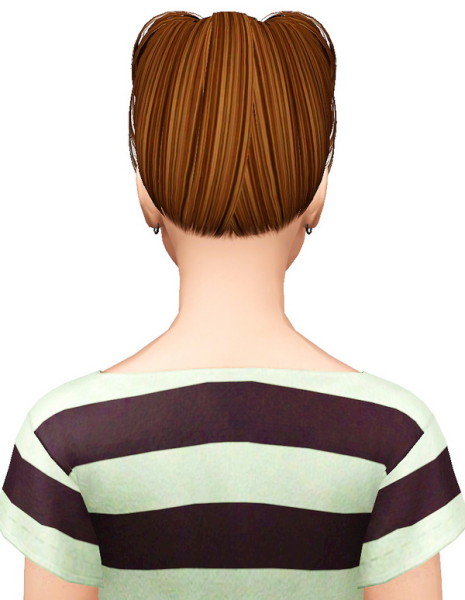 Butterfly 094 hairstyle retextured by Pocket for Sims 3
