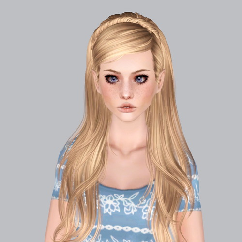 Newsea`s Monochrome hairstyle retextured by Plumb Bombs for Sims 3