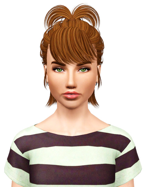 Butterfly 081 hairstyle retextured by Pocket for Sims 3