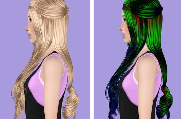 Skysims 74 hairstyle retextured by Plumb Bombs for Sims 3