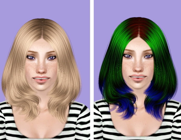 Cazy`s 115 Faye hairstyle retextured by Plumb Bombs for Sims 3