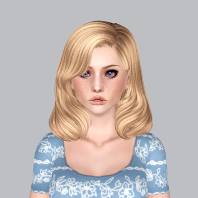 Peggy`s 856 hairstyle retextured by Plumb Bomb - Sims 3 Hairs