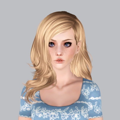 NewSea `s Ivory Tower hairstyle retextured by Plumb Bombs - Sims 3 Hairs