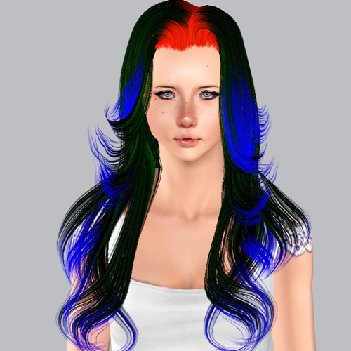 Peggy`s Special Gift April’11 hairstyle retextured by Plumb Bombs for Sims 3