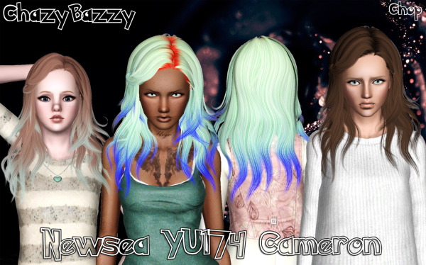 Newsea`s YU174 Cameron hairstyle retextured by Chazy Bazzy for Sims 3