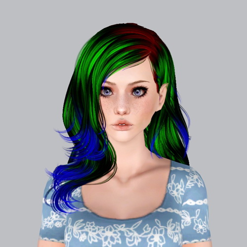 NewSea `s Ivory Tower hairstyle retextured by Plumb Bombs for Sims 3