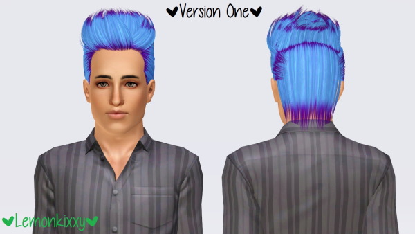 Skysims 234 hairstyle retextured by Lemonkixxy for Sims 3