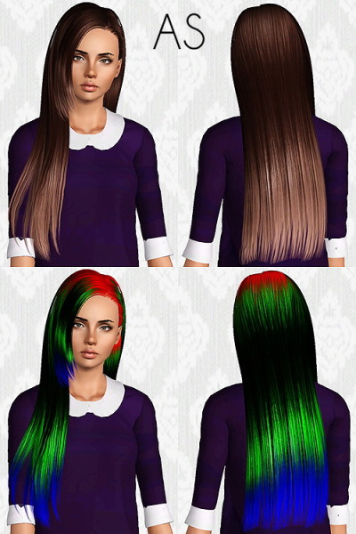 ButterflySims 125 hairstyle retextured by Chantel Sims for Sims 3