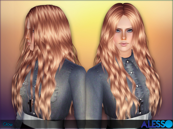 Glow hairstyle by Alesso by The Sims Resource - Sims 3 Hairs