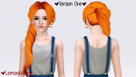 Skysims 239 hairstyle retextured by Lemonkixxy`s Lair - Sims 3 Hairs