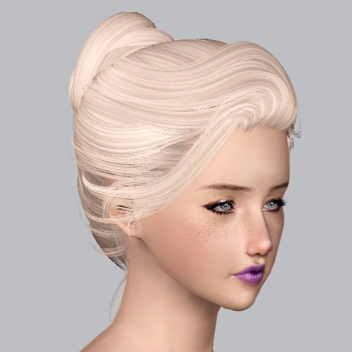 Newsea`s Sandra hairstyle retextured by Plumb Bombs for Sims 3