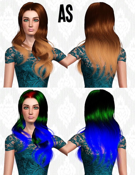 Cazy`s 50 Marie hairstyle retextured by Chantel for Sims 3
