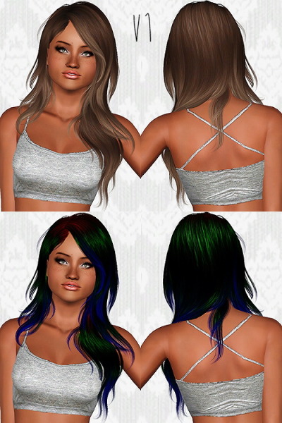Newsea J195 Serenity hairstyle retextured. by Chantel Sims for Sims 3