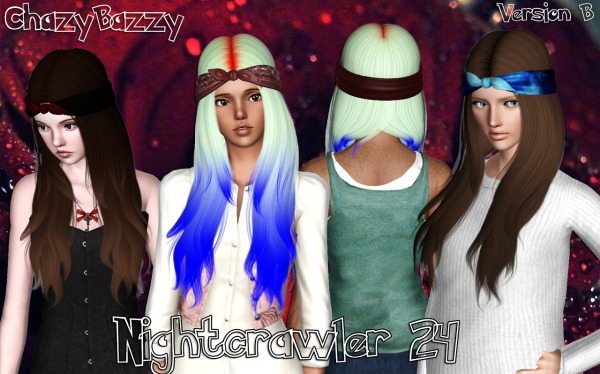 Nightcrawler`s hairstyle 24 retextured by Chazy Bazzy for Sims 3