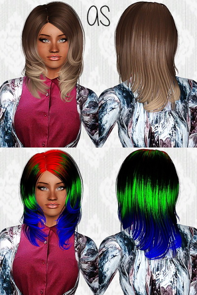 Peggy`s Donate 0820 hairstyle retextured by Chantel Sims for Sims 3