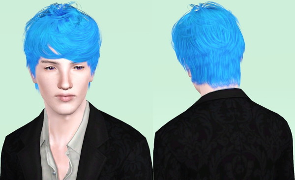 Cazy`s Per Sempre hairstyle retextured by Porcelain for Sims 3