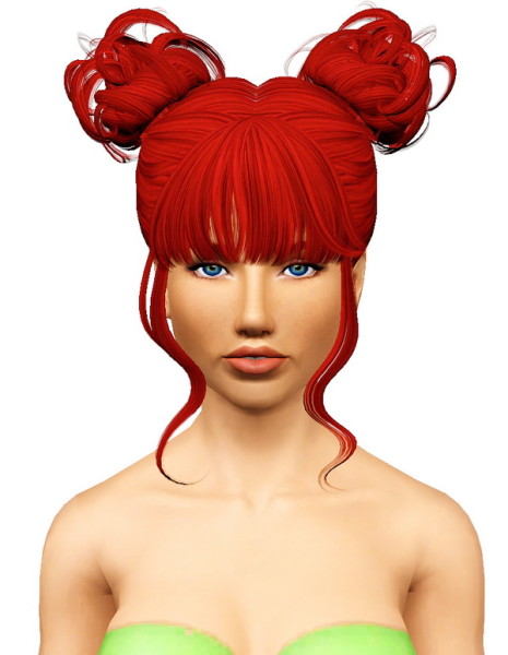 Rainbow Gate/Cauliflower hairstyle retextured by Pocket for Sims 3