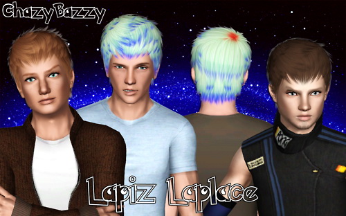 Lapiz`s  Laplace hairstyle retextured by Chazy Bazzy for Sims 3