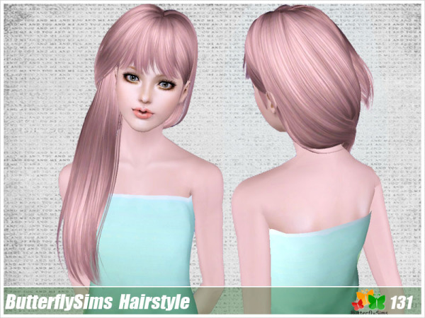 Soft hairstyle 131 by Butterfly Sims for Sims 3
