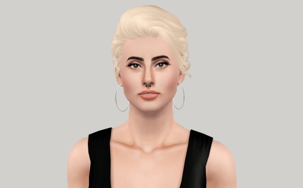 Newsea`s Sandra hairstyle retextured and flipped by Fanaskher for Sims 3