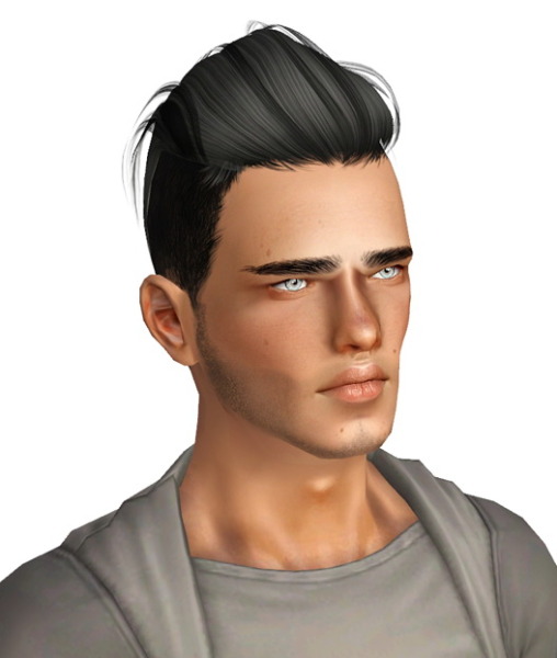 Newsea J207 Macho hairstyle retextured by Monolith Sims for Sims 3