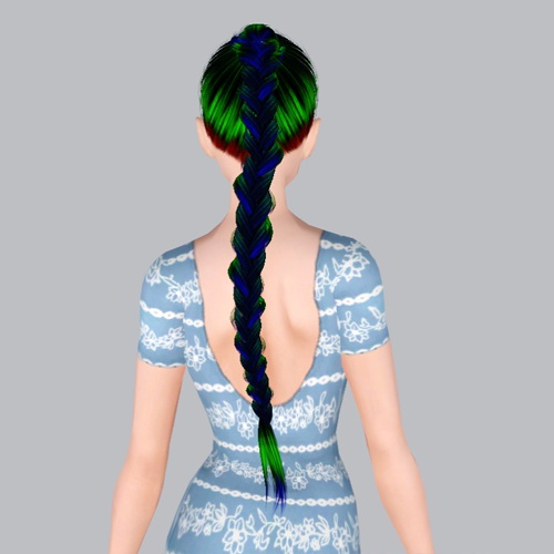 Alesso`s Apple hairstyle retextured by Plumb Bombs for Sims 3