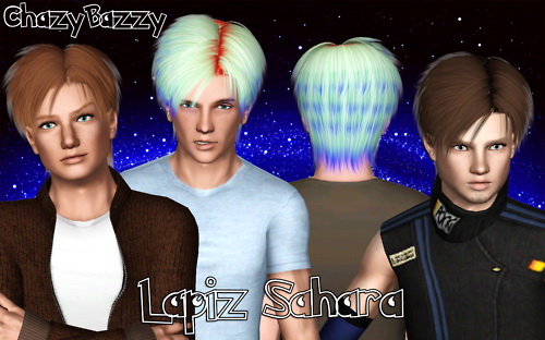 Lapiz Sahara hairstyle retextured by Chazy Bazzy for Sims 3