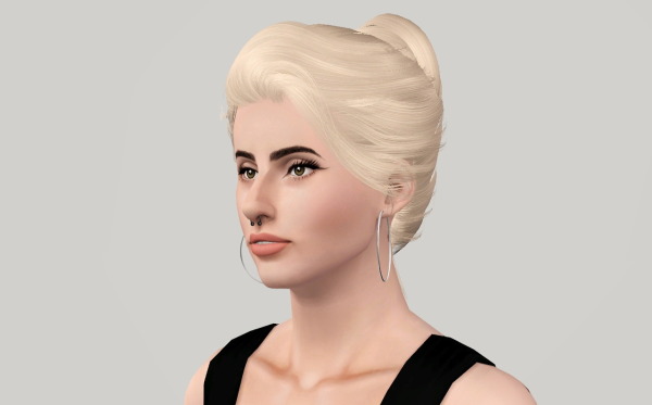Newsea`s Sandra hairstyle retextured and flipped by Fanaskher for Sims 3