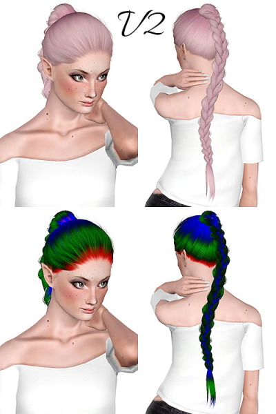 Alesso`s Apple hairstyle retextured by Chantel Sims for Sims 3