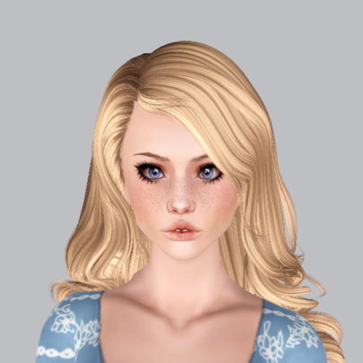 Newsea`s Born to Die hairstyle retextured by Plumb Bombs - Sims 3 Hairs