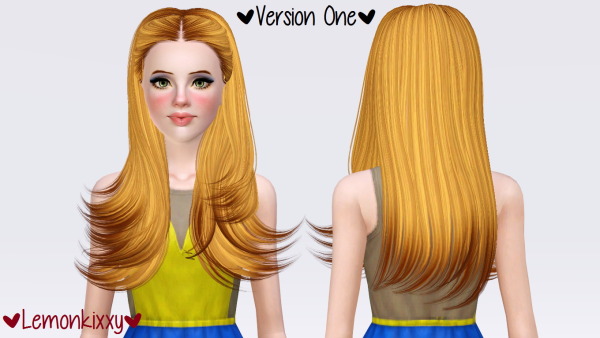 Skysims 236 hairstyle retextured by Lemonkixxy`s Lair for Sims 3