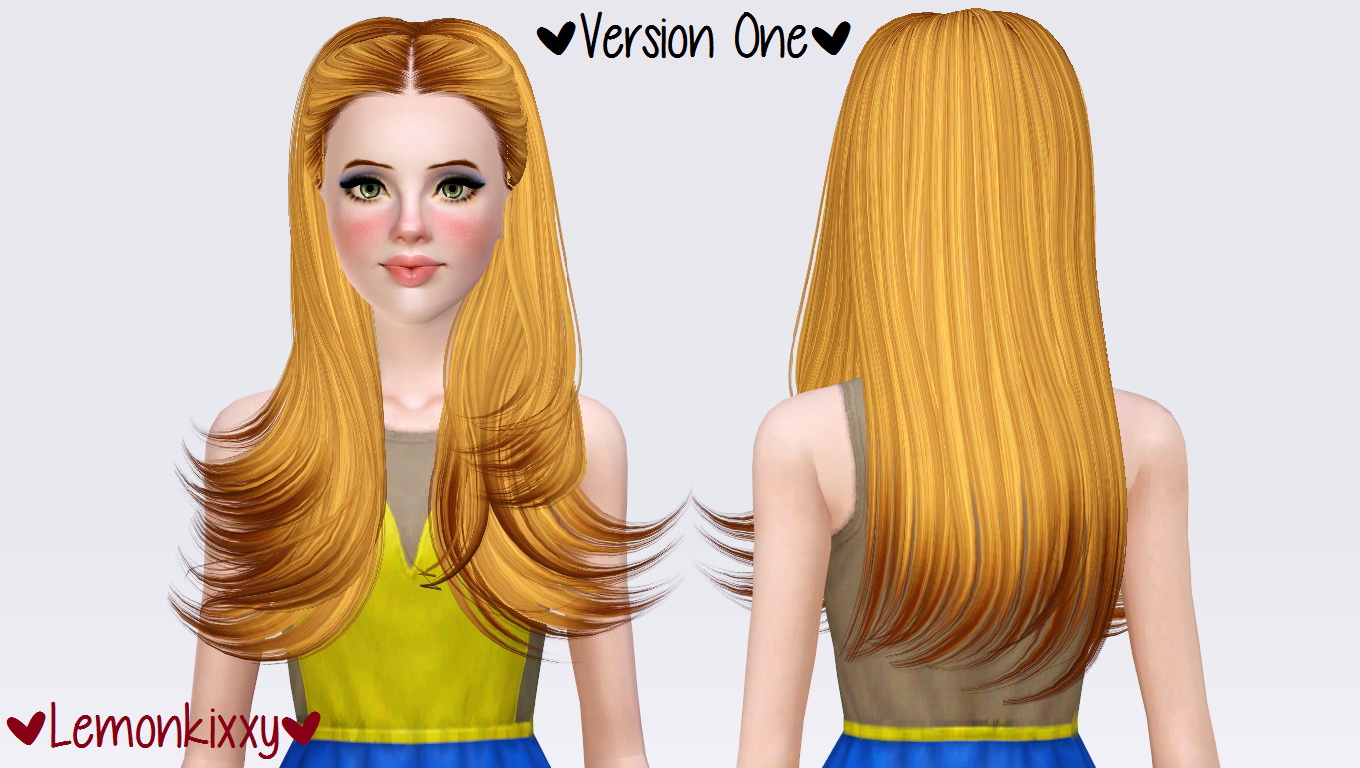 Skysims 236 hairstyle retextured by Lemonkixxy`s Lair - Sims 3 Hairs