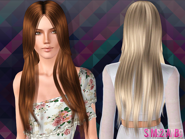 Glossy hairstyle 20 by Sims2fanbg by The Sims Resource for Sims 3