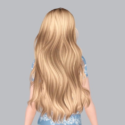 Newsea Titanium Pushed Back by Delta - Sims 3 Hairs