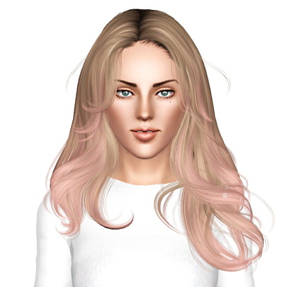 Newsea Equinoxe hairstyle retextured by July Kapo - Sims 3 Hairs