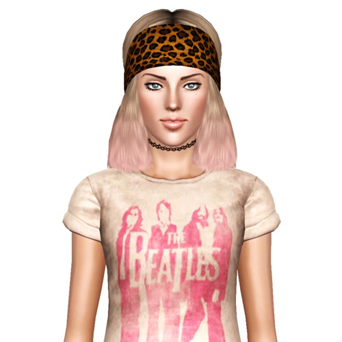 Modish Kitten Woodstock hairstyle retextured by July Kapo for Sims 3