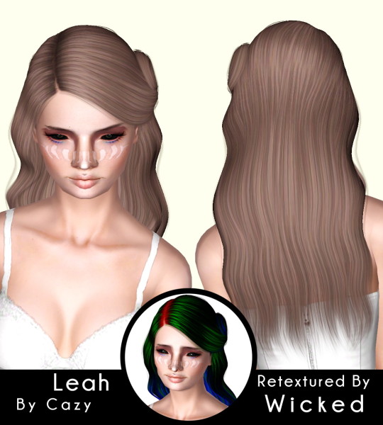 Cazy`s Leah & Melody hairstyle retextured by Wicked for Sims 3