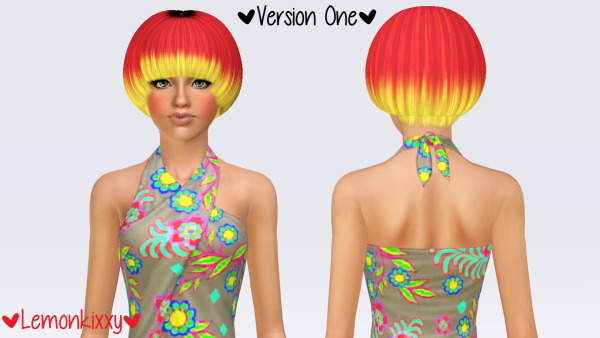 Peggy`s 29 hairstyle retextured by Lemonkixxy`s Lair for Sims 3