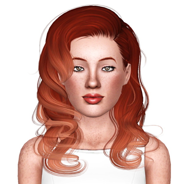 NewSea`s Dream Glory hairstyle retextured by July Kapo for Sims 3