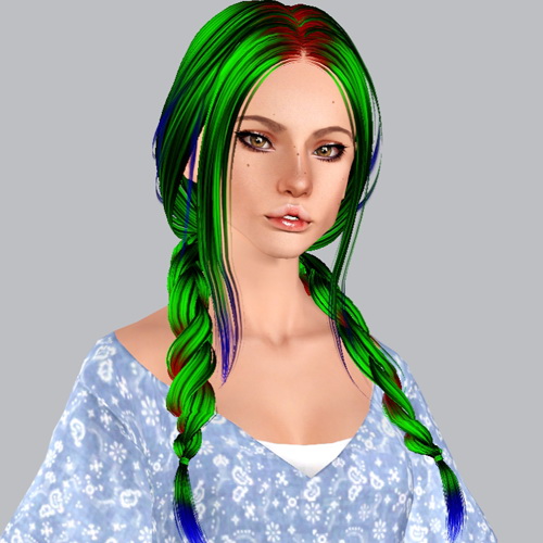 Skysims 211 hairstyle retextured by Plumb Bombs for Sims 3