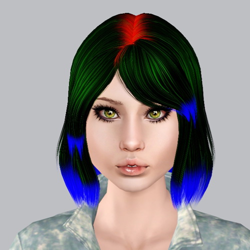 Geisha`s Firefly hairstyle retextured by Plumb Bombs for Sims 3