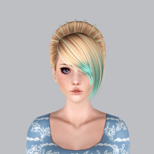 Shymoo 08 hairstyle retextured by Plumb Bombs for Sims 3