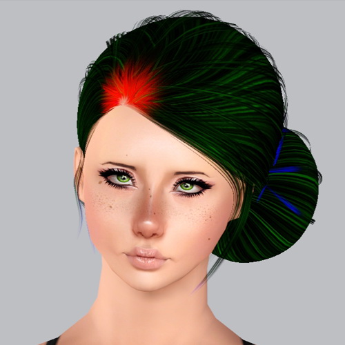 Ulker Fashionista 2 hairstyle retextured by Plumb Bombs for Sims 3