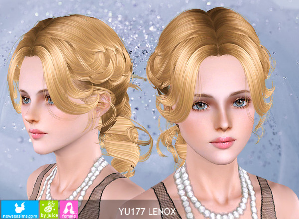 Hairstyle YU177 Lenox by NewSea for Sims 3