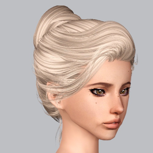 Newsea`s Sandra hairstyle retextured by Plumb Bombs for Sims 3